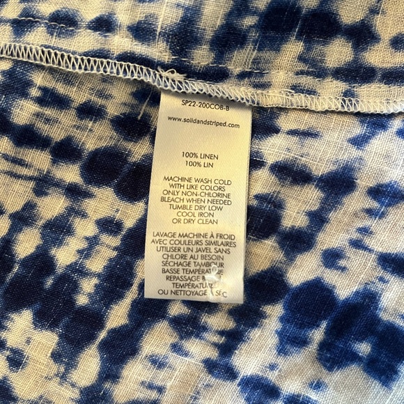 Solid & Striped linen matching shorts and shirt set - Picture 4 of 4